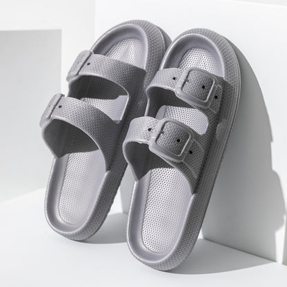 Grey The Original Cloud Sandals™ with two sleek straps, providing subtle style and lasting comfort for any occasion